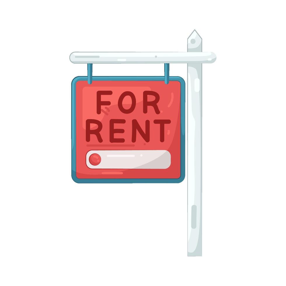 Illustration of for rent symbol vector