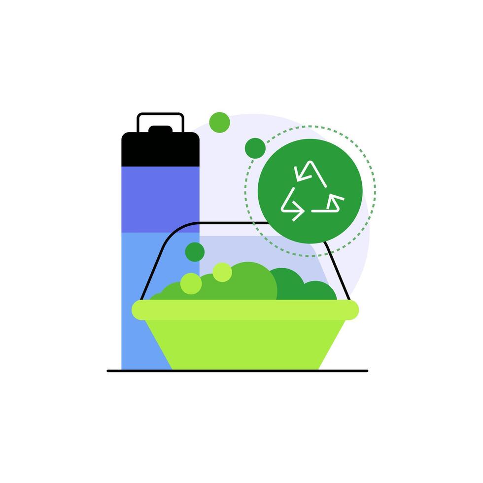Ecology awareness. Ecological lifestyle and environment vector