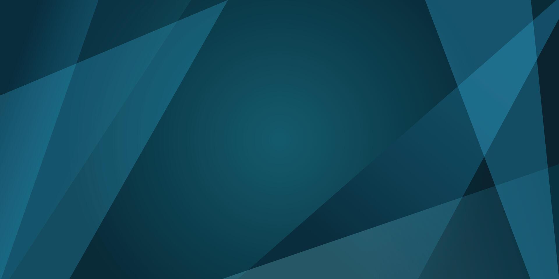 Dark Blue Abstract Background with Overlapping Blue Turquoise Shapes vector