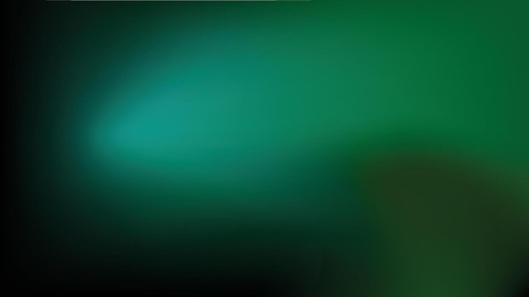 Dark emerald green gradient horizontal background. Glowing dark green curve on black backdrop with copy space vector