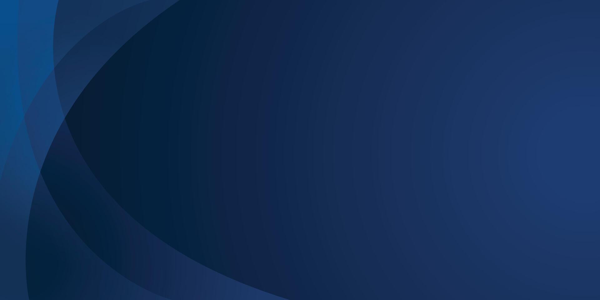 Abstract dark navy blue background with curved border on gradient blue backdrop vector