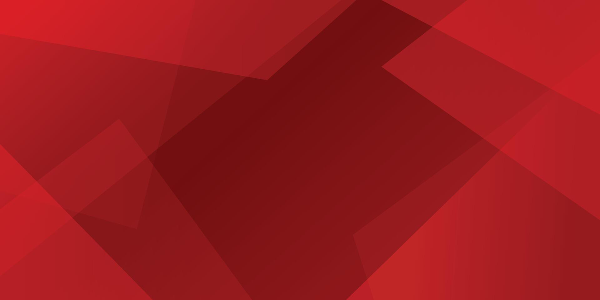 Red abstract triangle geometric shape background with red gradient color vector