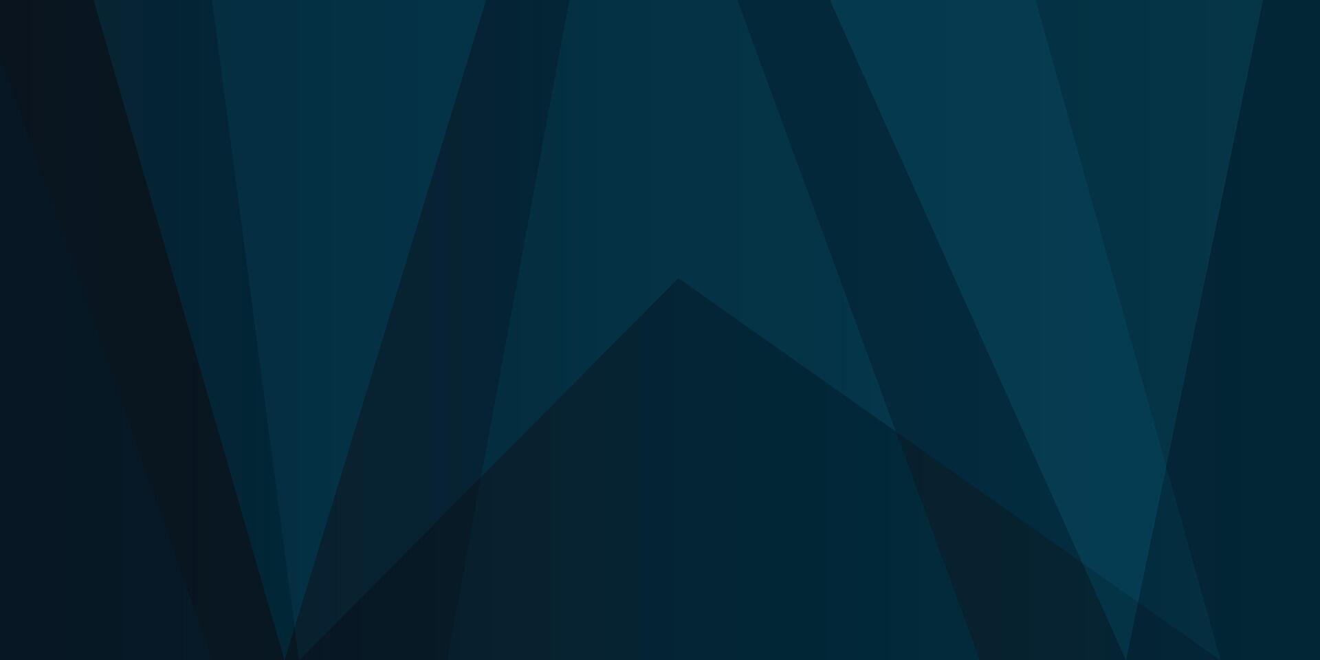 Dark Blue Abstract Background with Triangle Geometric Shapes vector