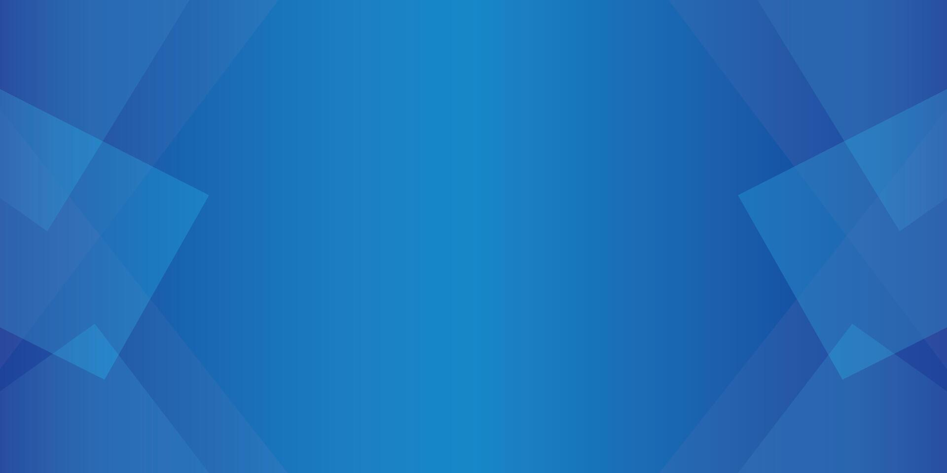 Minimal blue abstract background with triangle geometric shapes border on a blue gradient background vector