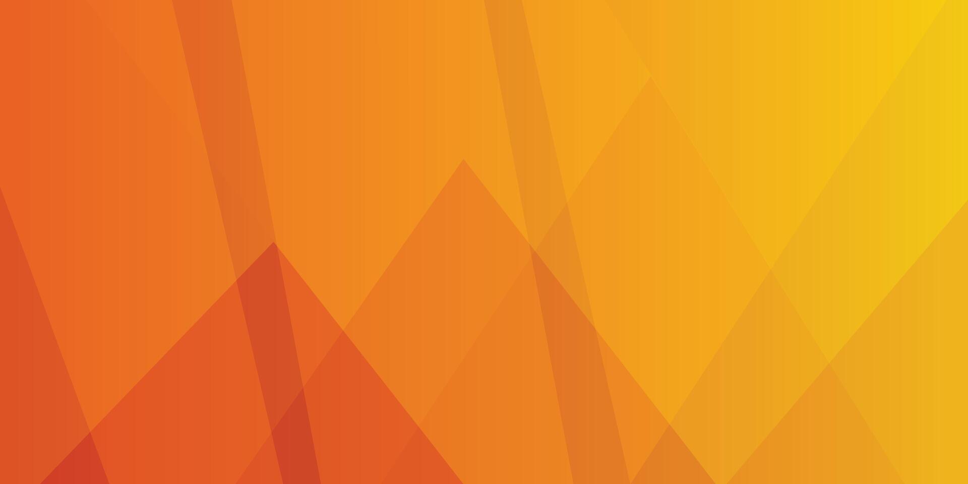 Abstract orange triangle geometric shape background, modern design vector