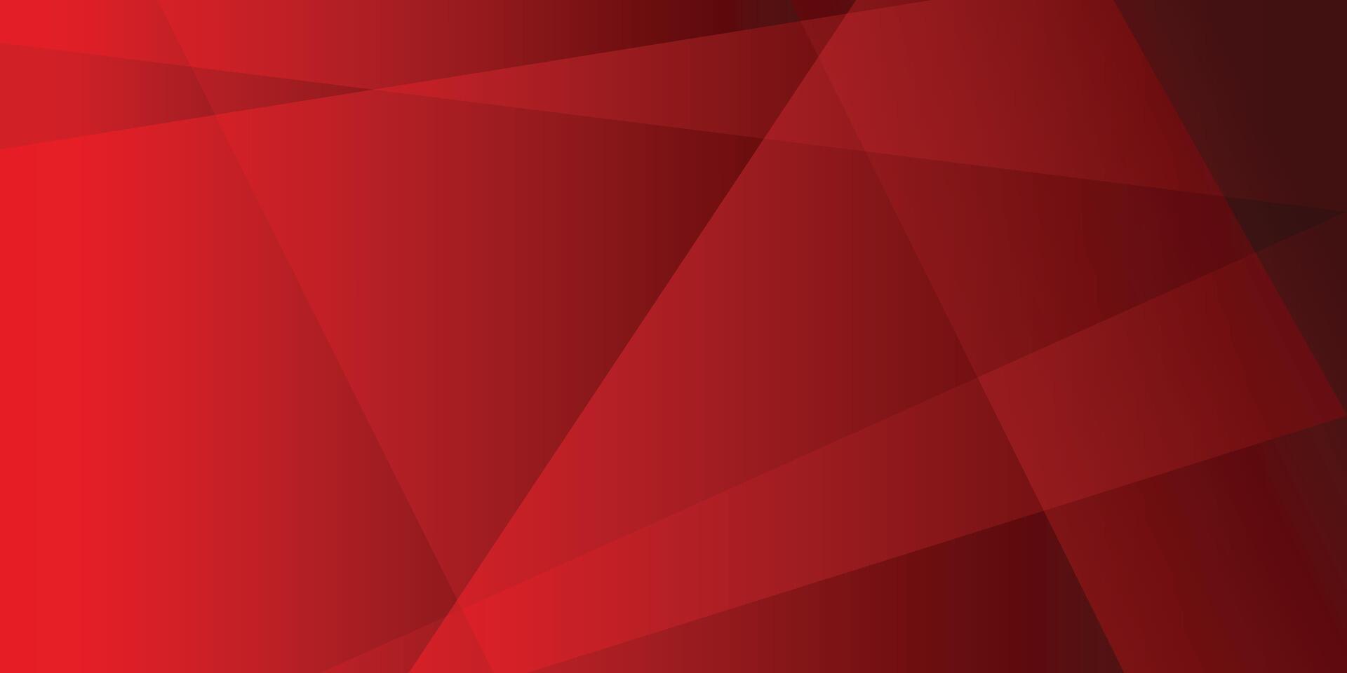Minimal dark red abstract geometric shapes background with red gradient color vector