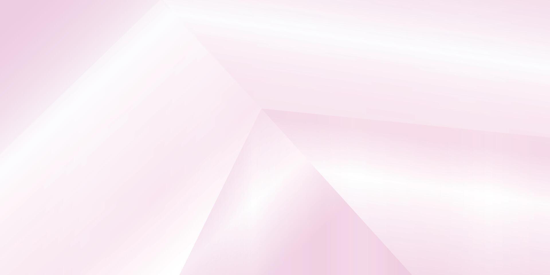 Light pink white abstract background with gradient color and geometric triangle shape design vector