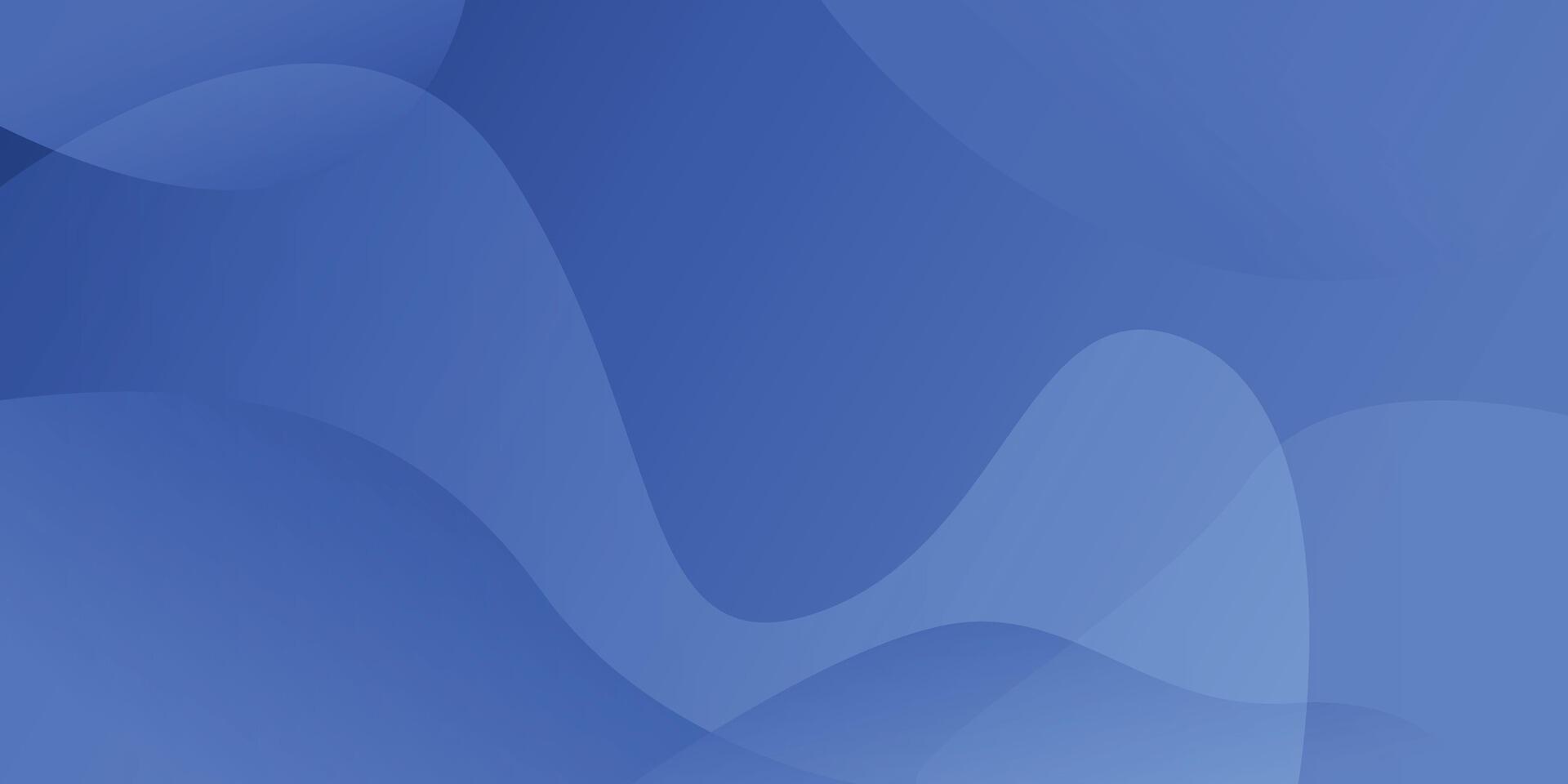 Minimal blue abstract background with dynamic fluid shapes vector