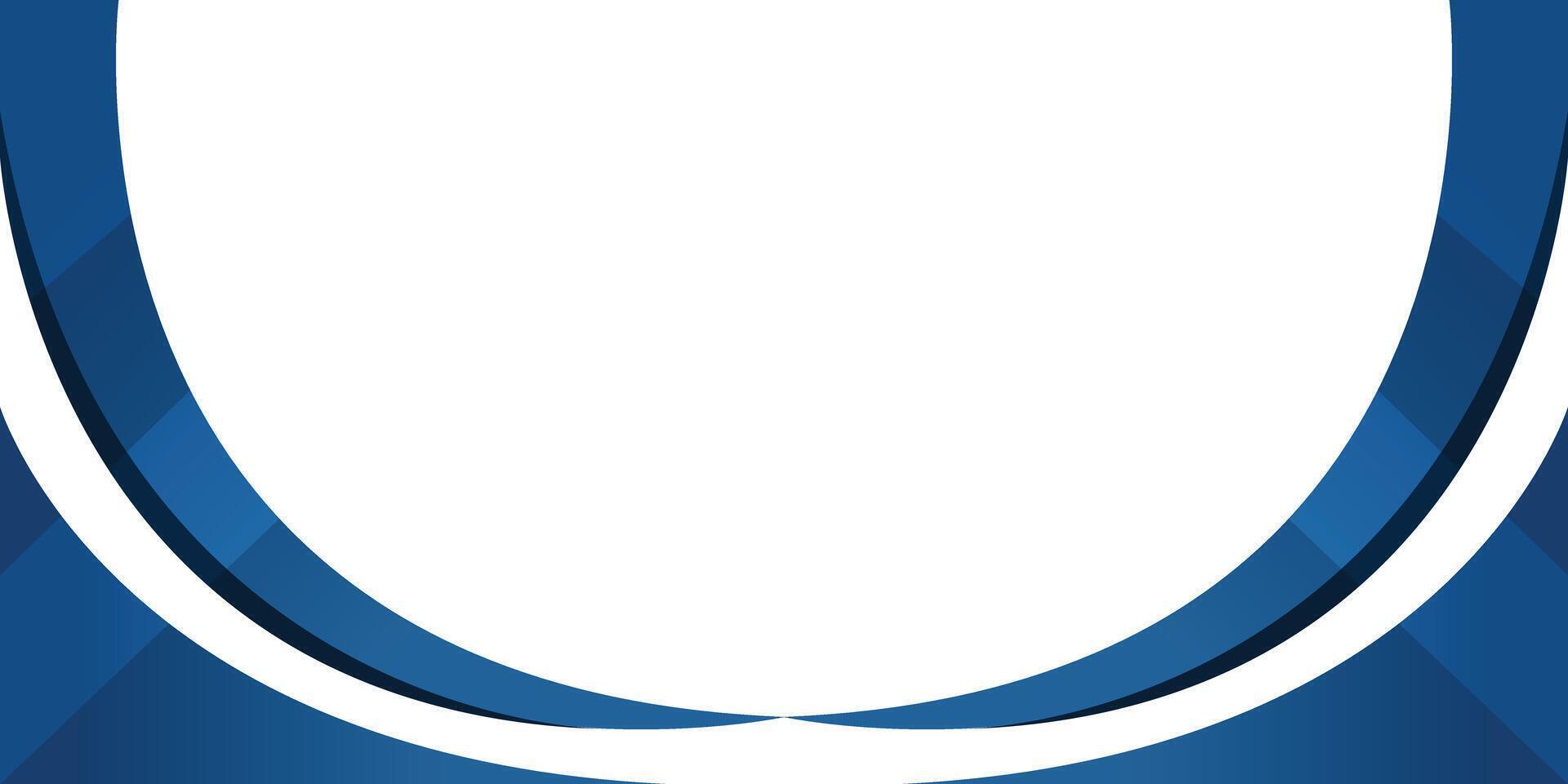 Modern abstract blue curves on a white background vector