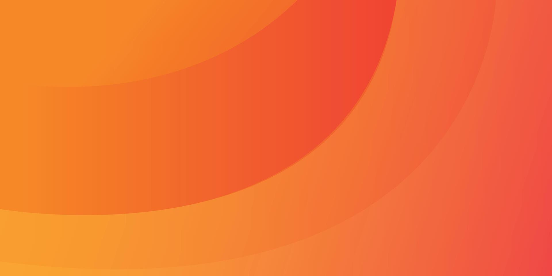 Modern abstract orange gradient background with curves vector
