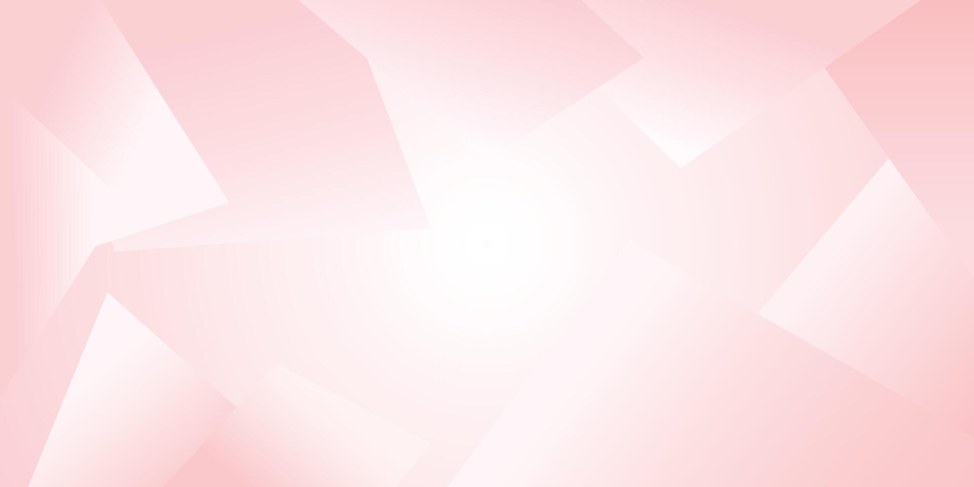 Modern light pink abstract background with triangle geometric border and pink gradient color vector