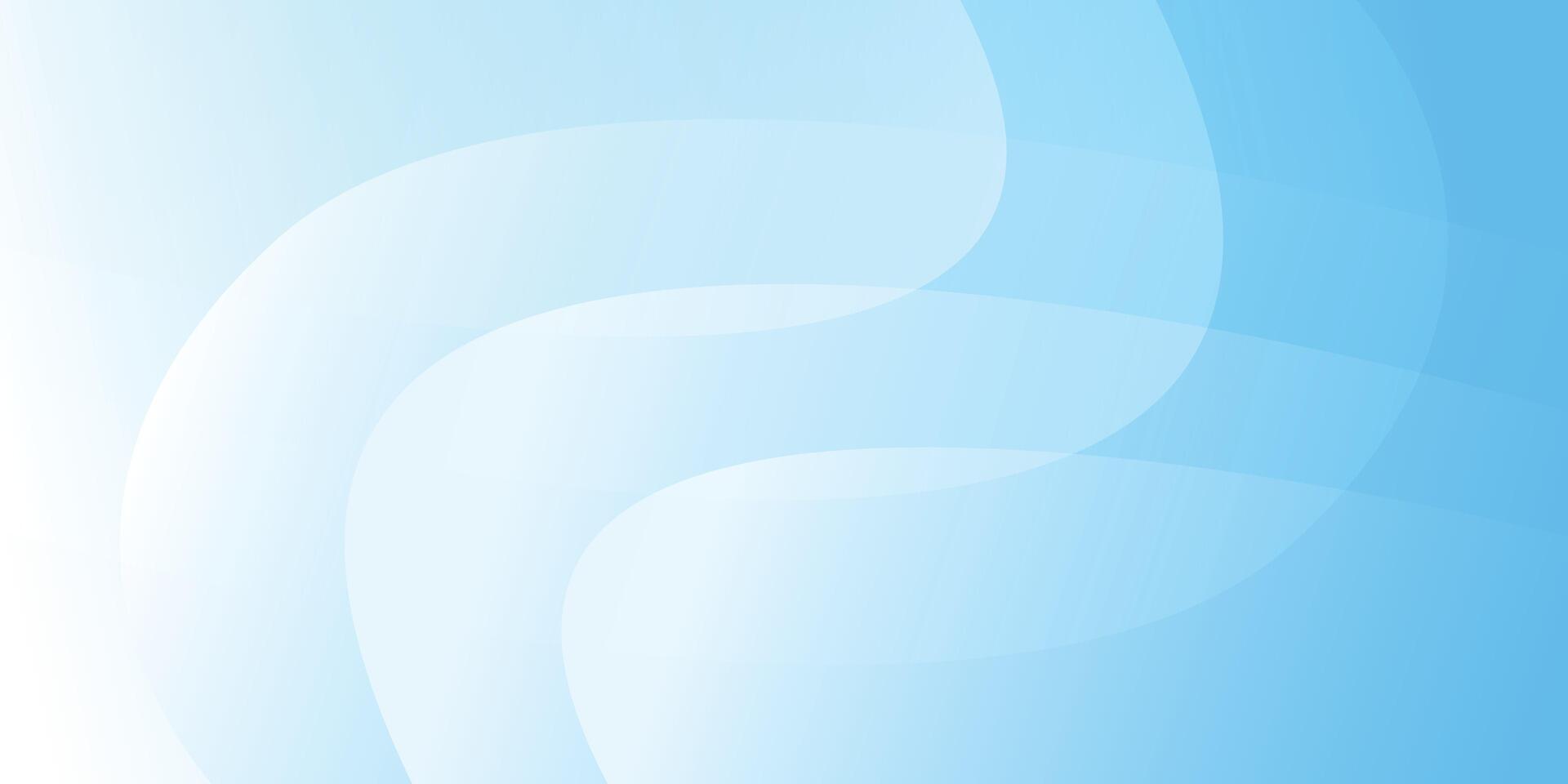 Modern light blue abstract background with blue gradient and circle overlapping vector