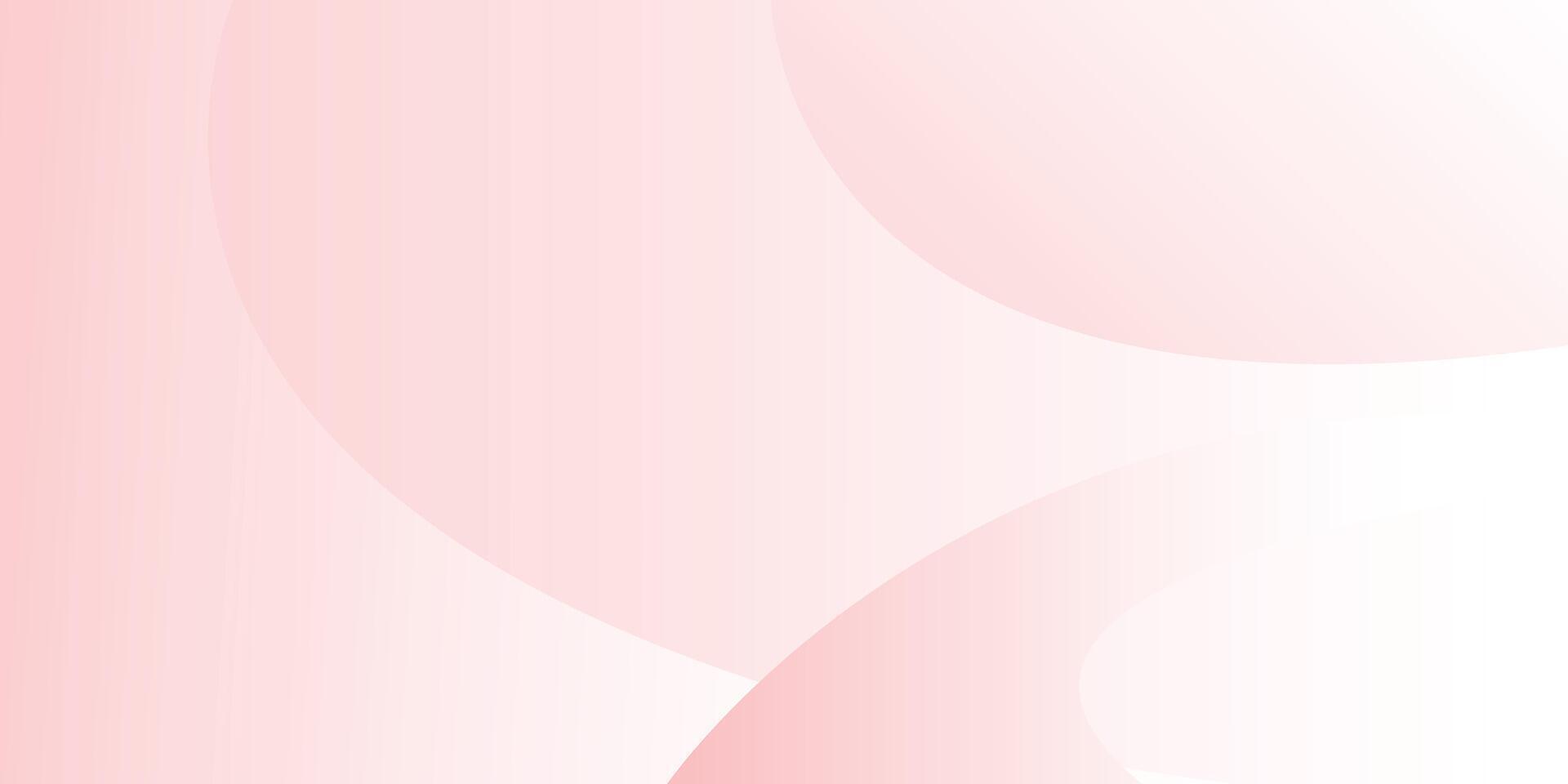 Modern light pink abstract background with gradient circle geometric shapes vector