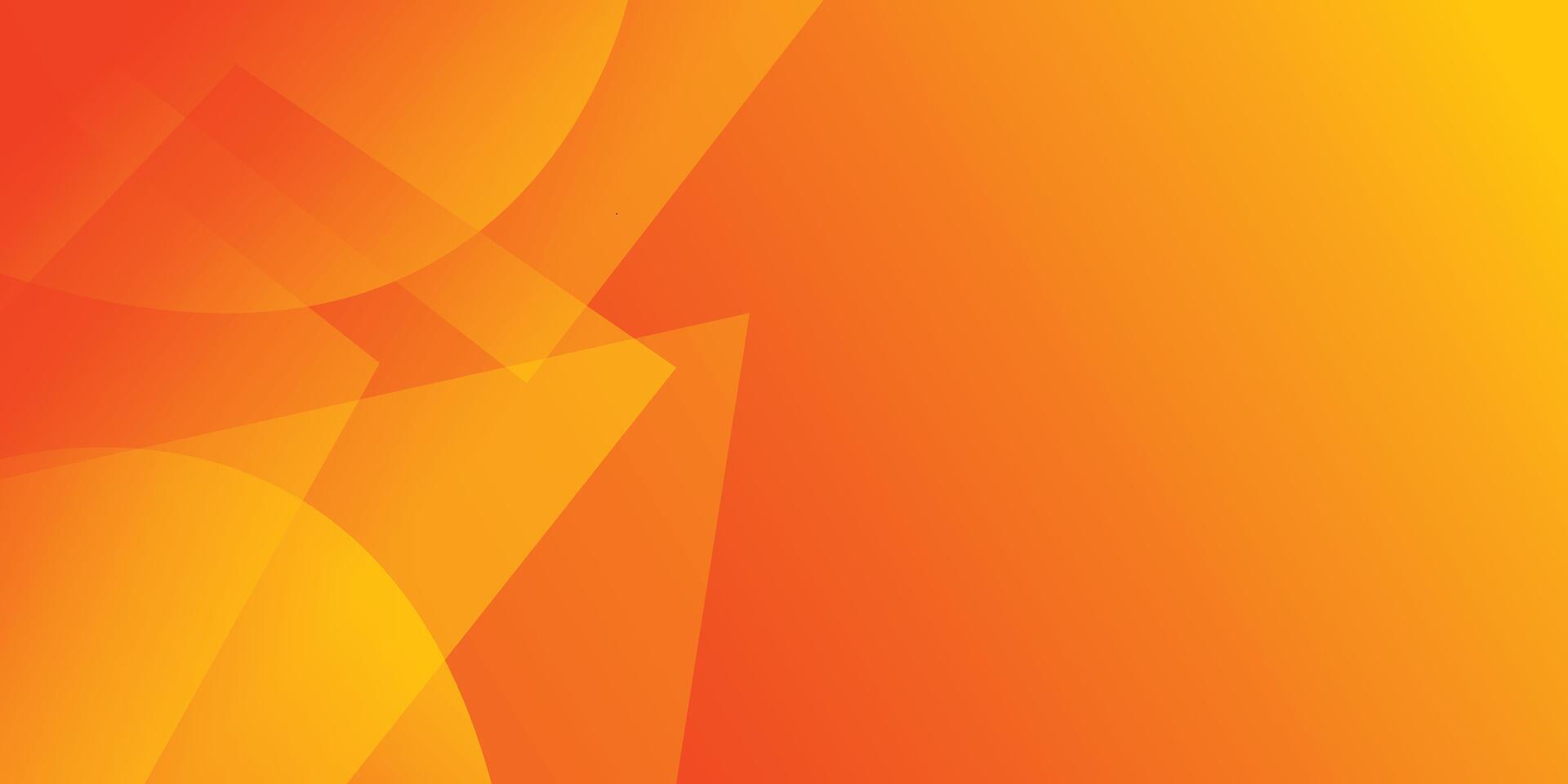 Modern orange abstract background with geometric shapes border and copy space vector