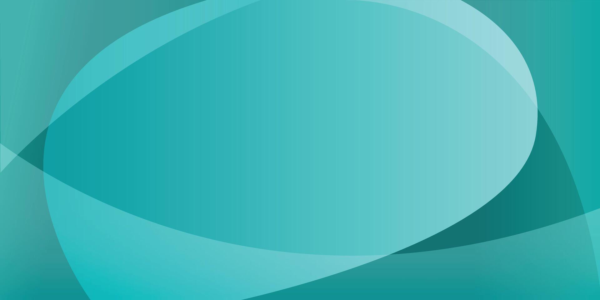 Teal gradient abstract background with light curve vector