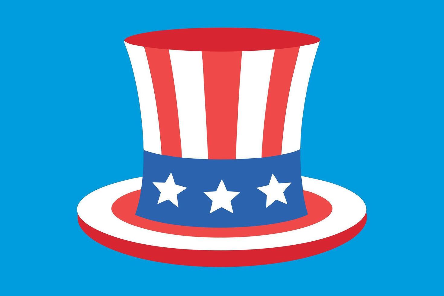 An american hat with stars on it vector