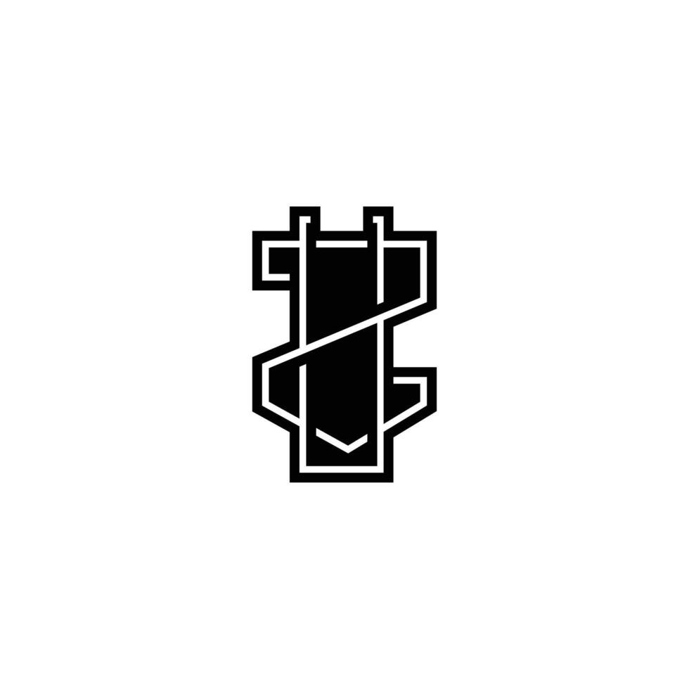 Distinct ZU UZ Lettermark Logo Tailored for Brand Identity vector