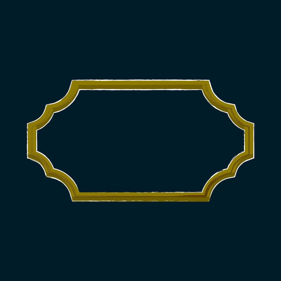 Arabian Text Box Vintage vector