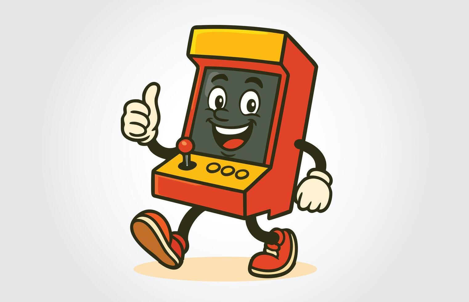 Game Arcade Mascot Cartoon logo Template vector