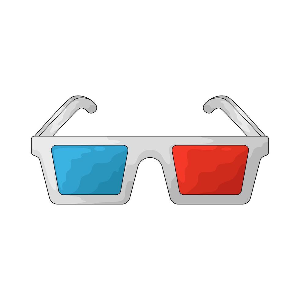 Illustration of 3D Glasses vector