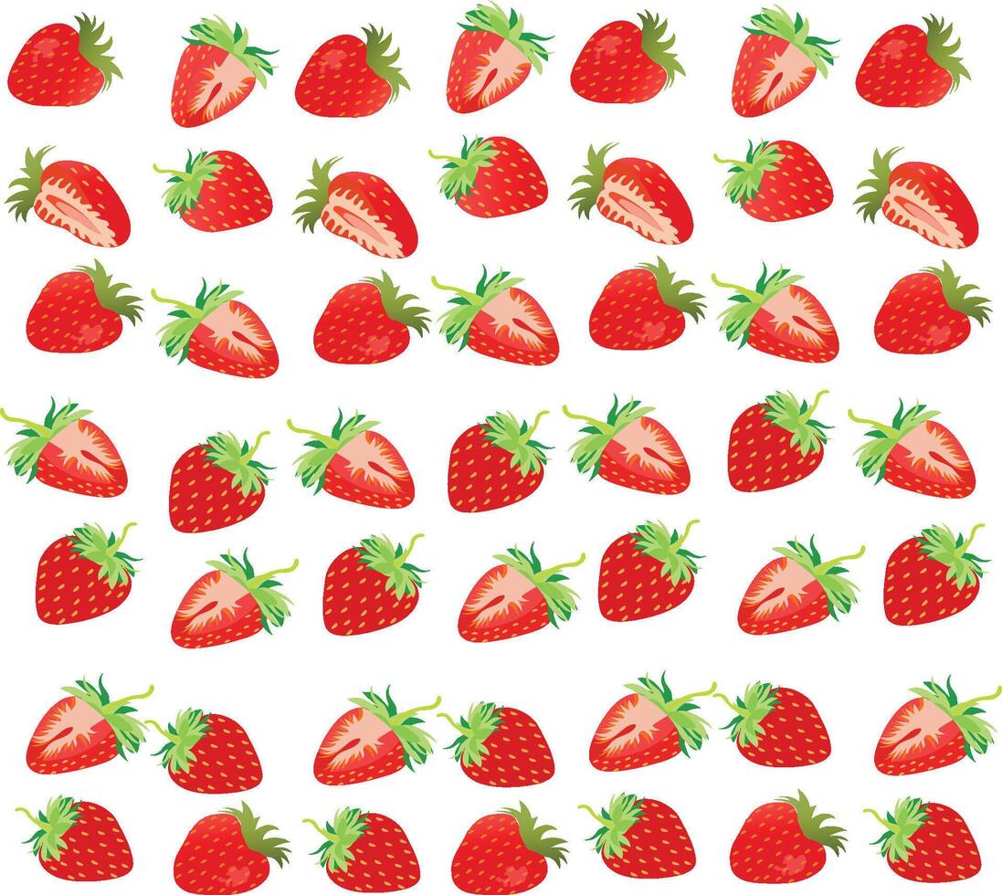Strawberry pattern Strawberry vector