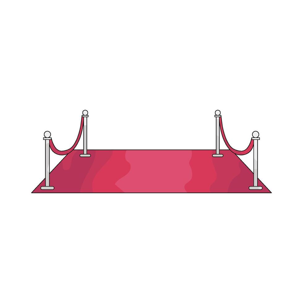 Illustration of a Red Carpet vector