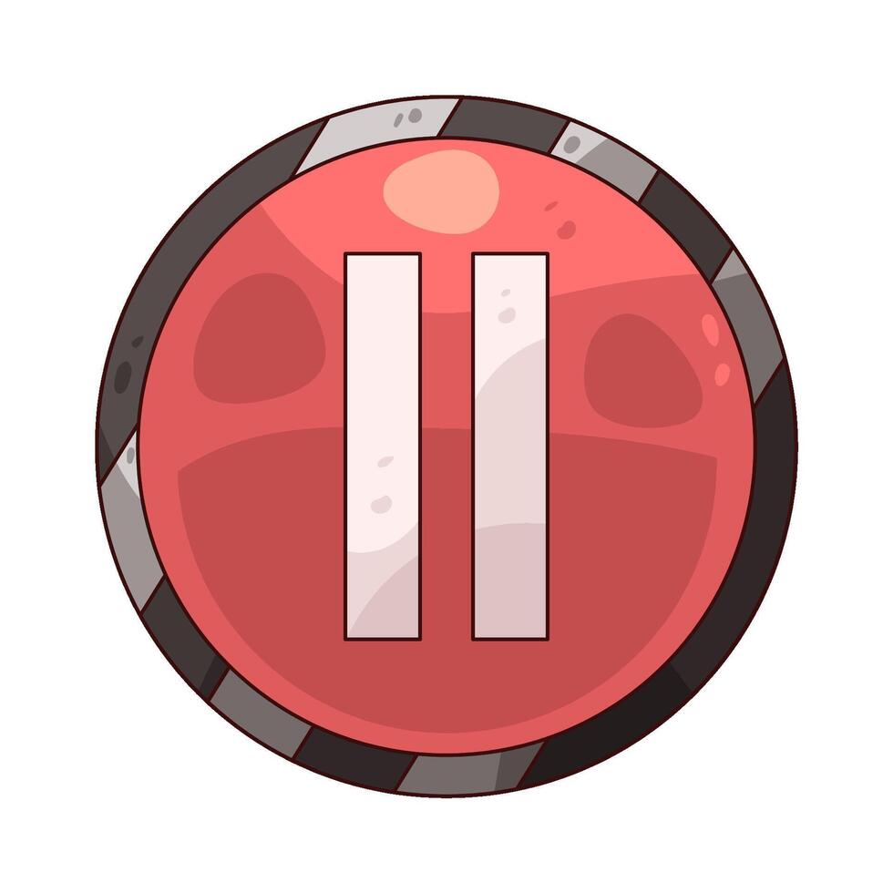 movie pause button vector