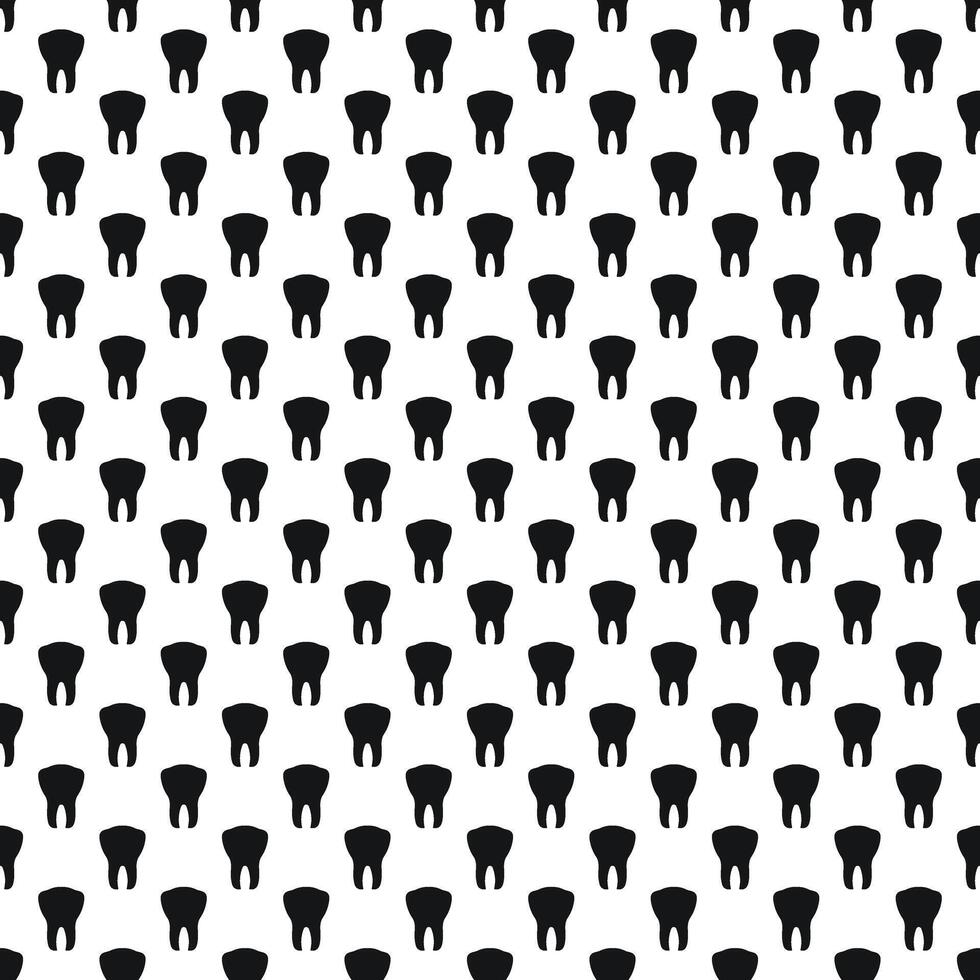 Pattern of teeth, dental background vector
