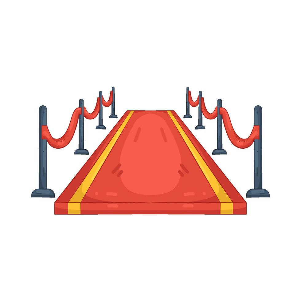 Illustration of Red Carpet Entrance vector