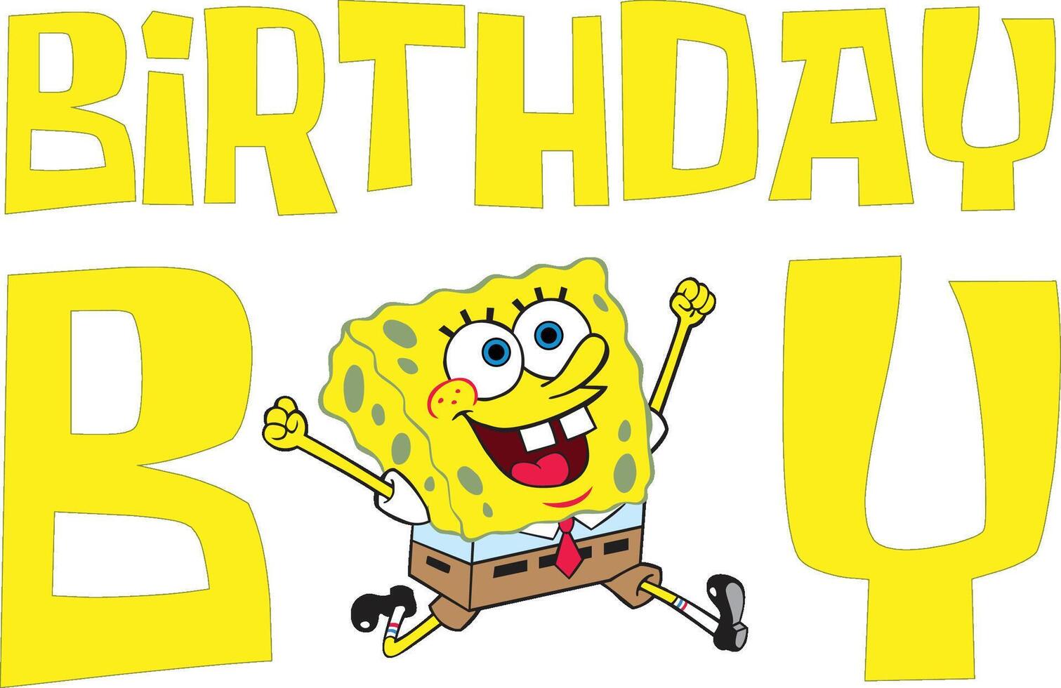 Spongebob birthday boy vector