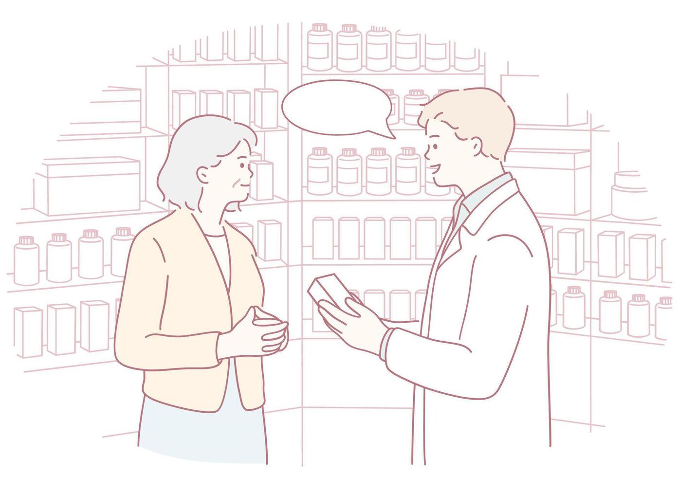 Pharmacist Consultation within the Context of a Community Pharmacy Setting for Patients vector