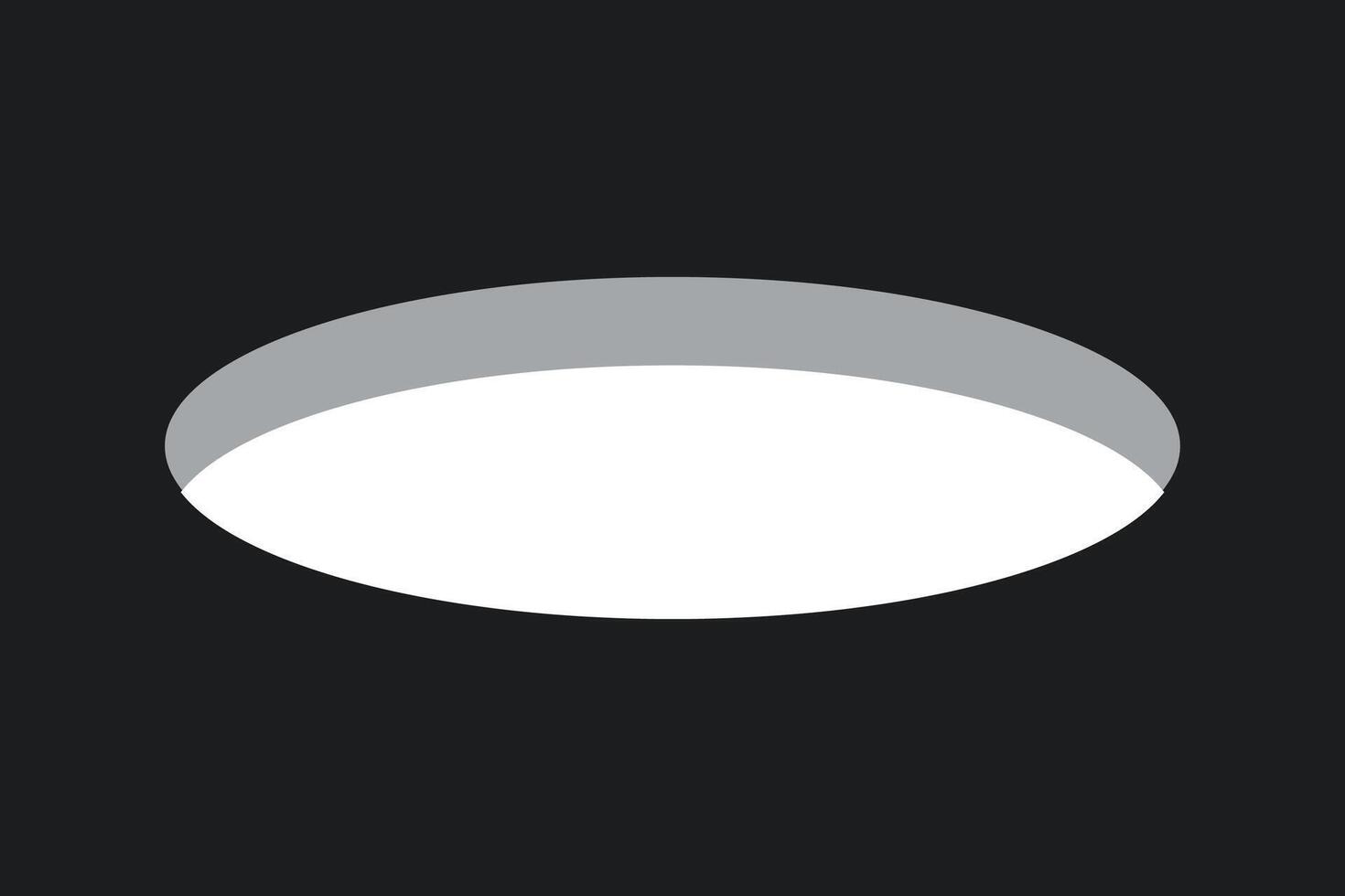 Golf field hole for ball. Rabbit or mouse round hole in ground. 3d perspective circle icon. illustration isolated on black background vector