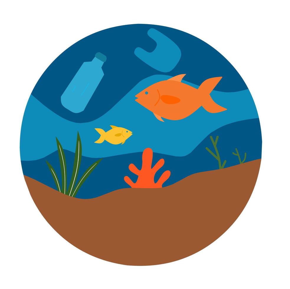 Clean oceans healthy planet future vector