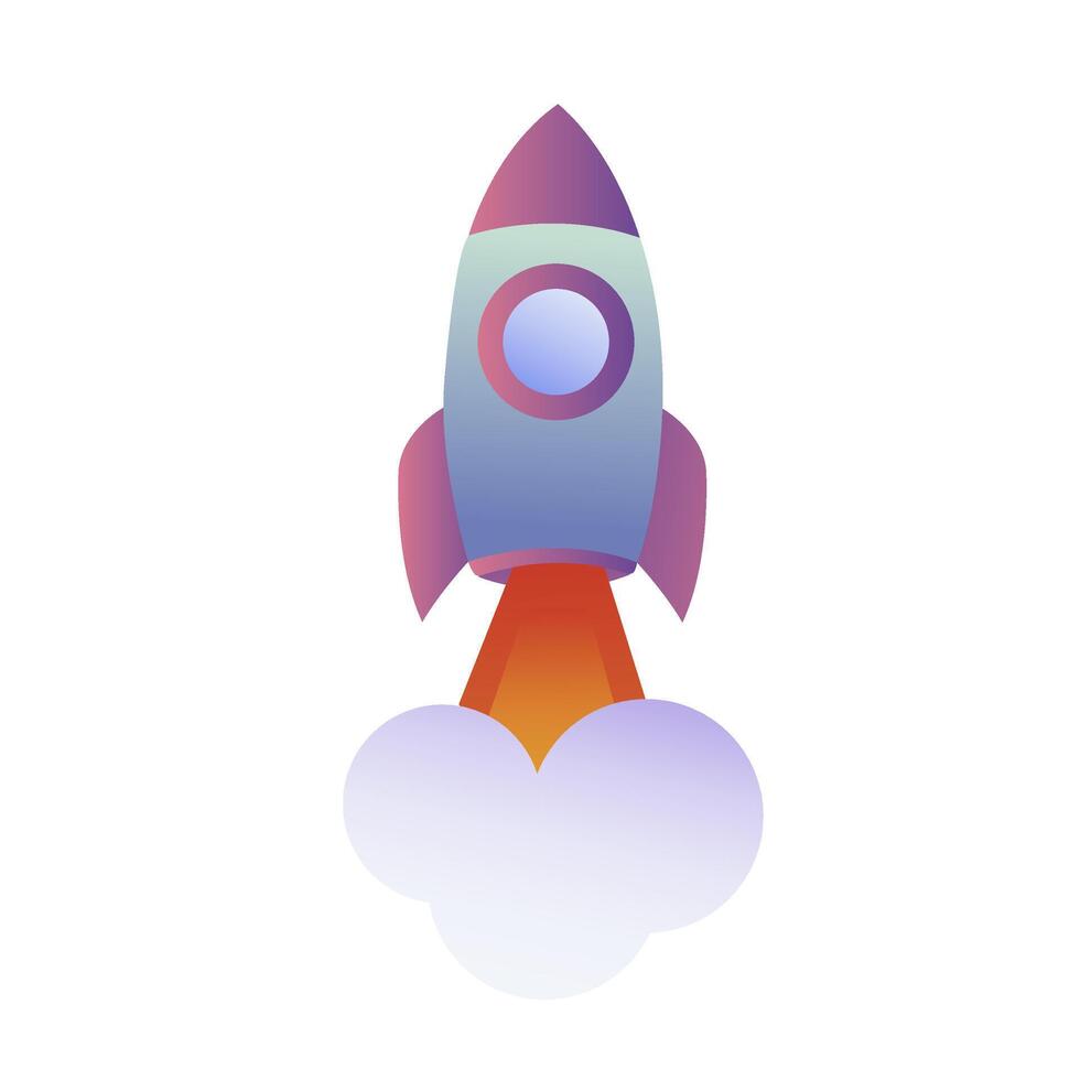 Rocket Launch Illustration vector