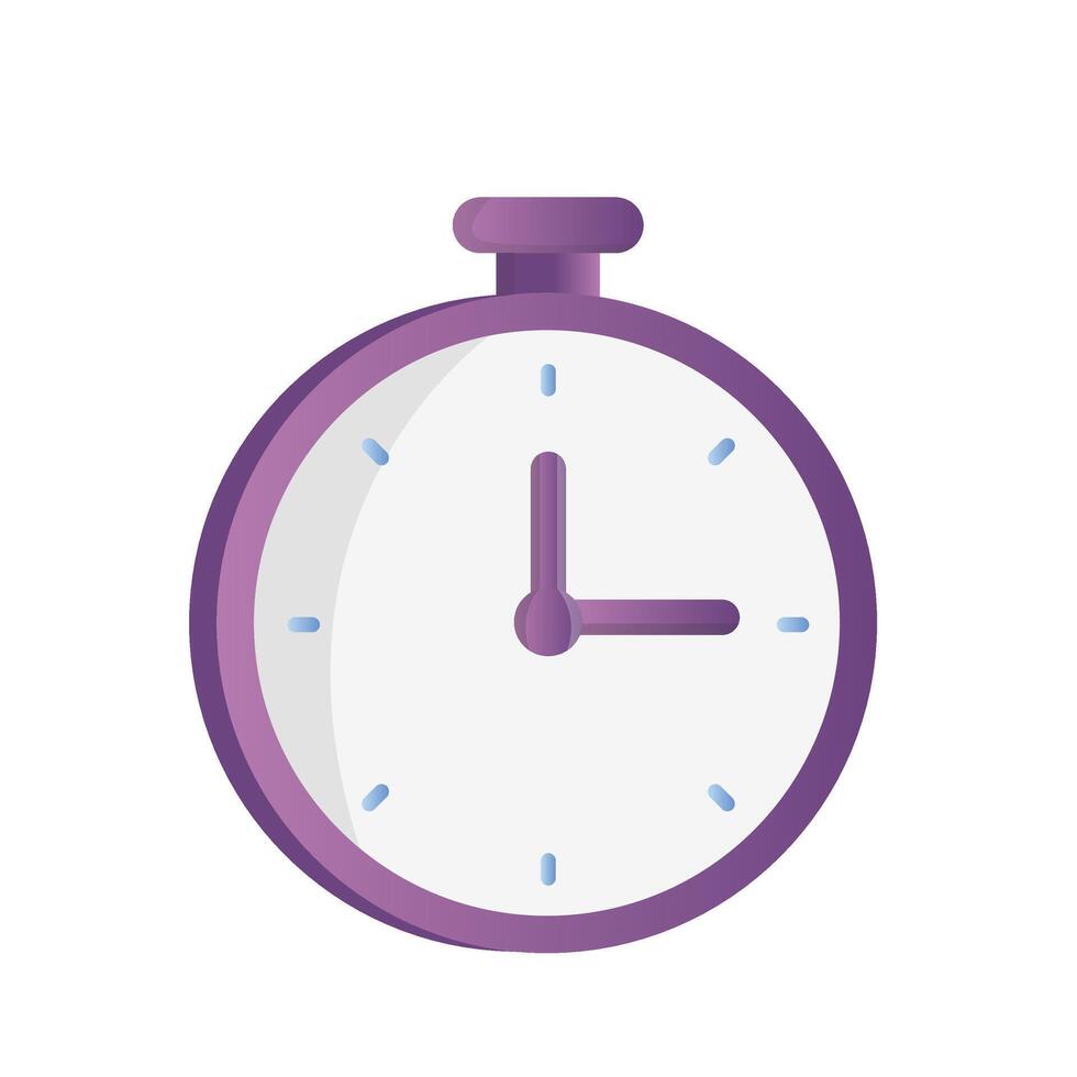 Flat Stopwatch Icon vector