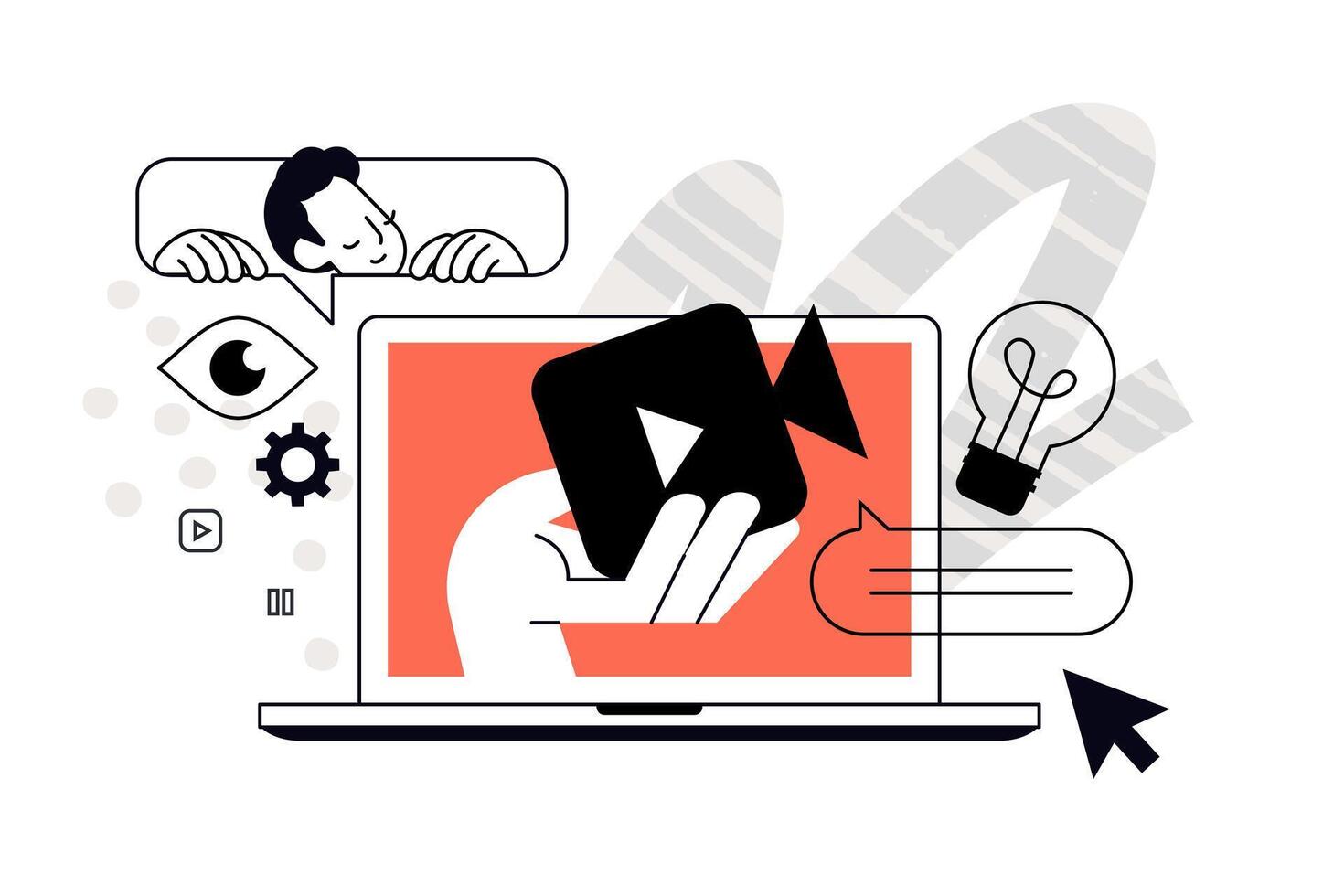 tutorial. illustration for web banner, social media banner, business presentation, marketing material. vector