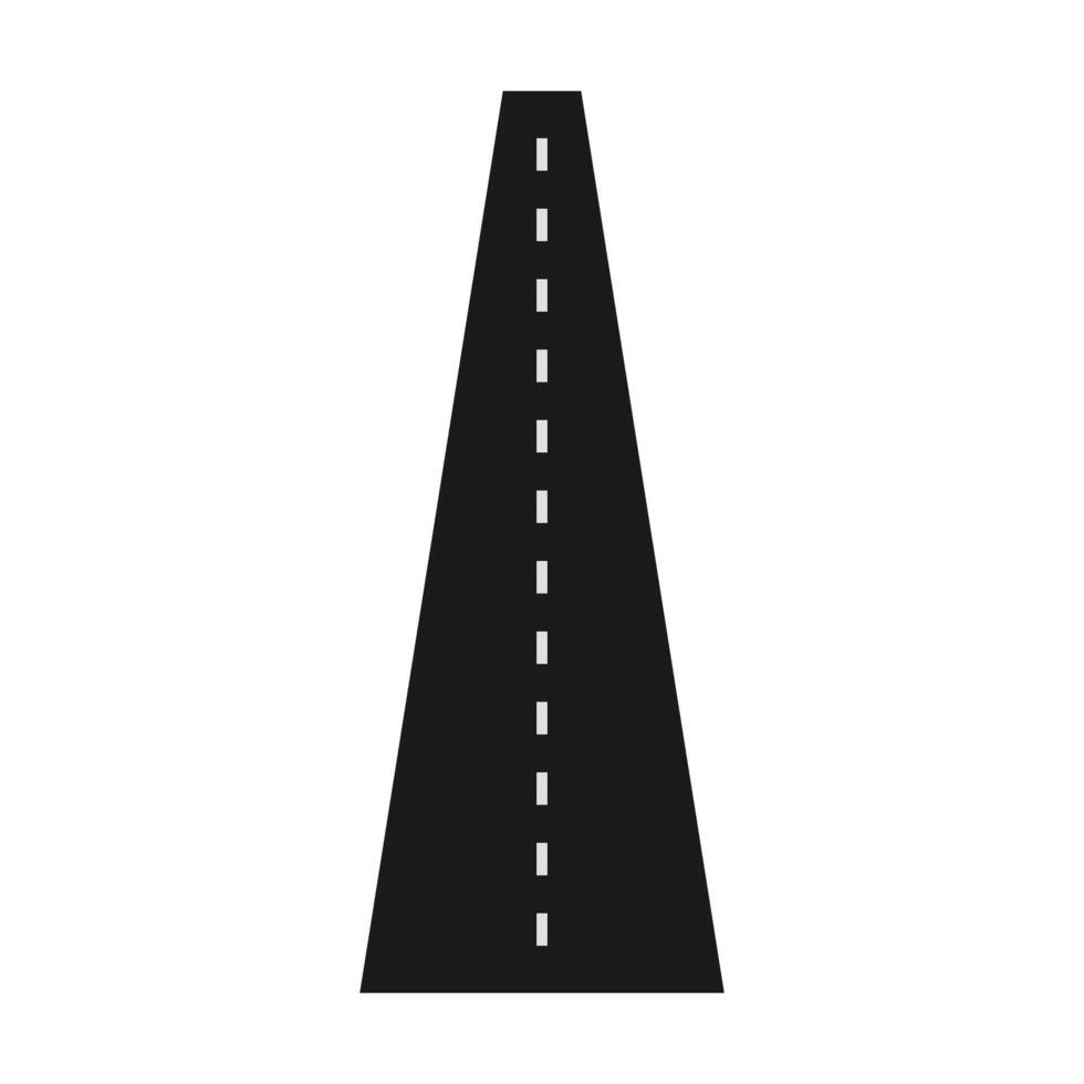 Road element isolated white background. For roadmap infographic vector