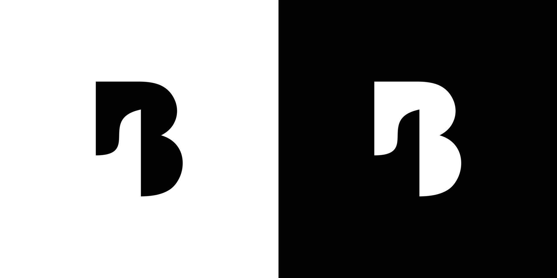 Unique and modern B paper logo design vector