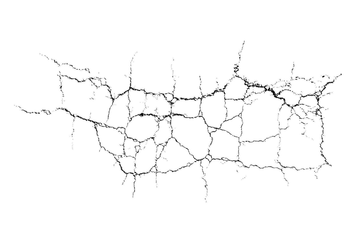 Overlay abstract texture. Natural complex crack. vector