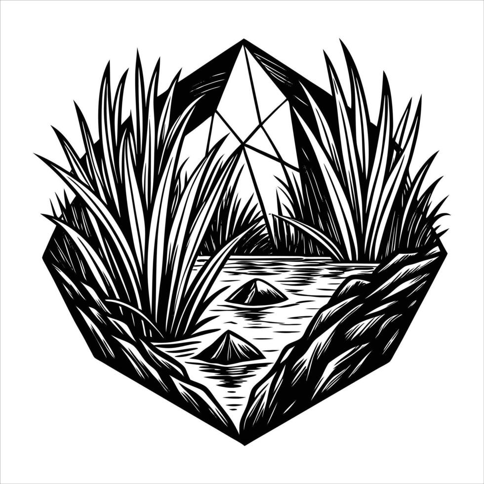 Crystal clear water vector