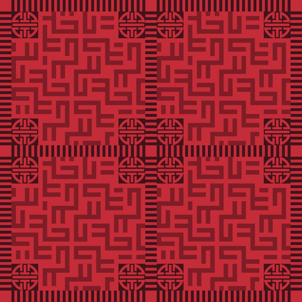red chinese abstract stripe pattern vector