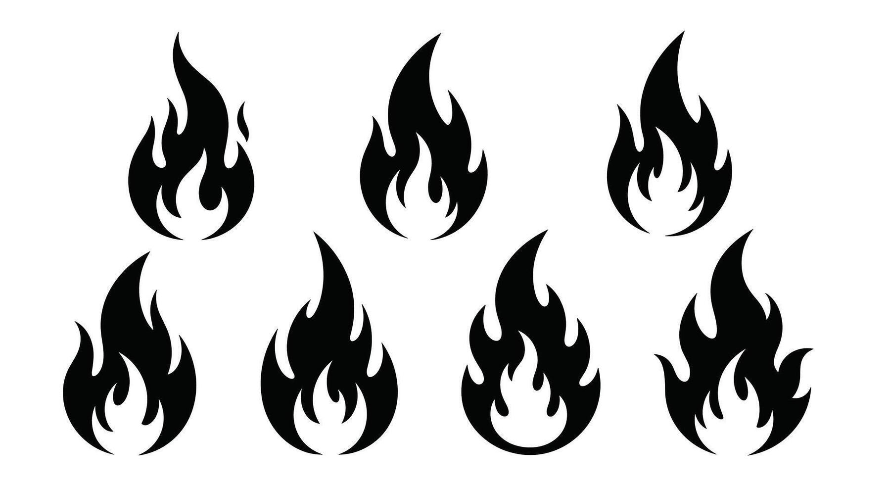Exploring the Beauty and Dangers of Fire A Collection of Imagery vector