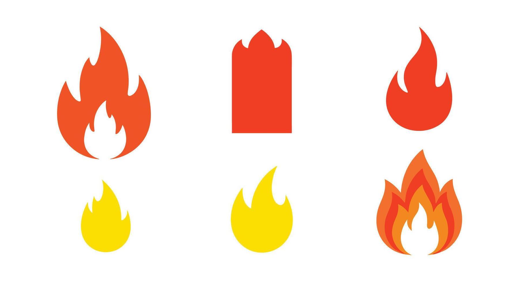 A Collection of Various Flame Images Illustrating Different Colors Textures and Styles vector