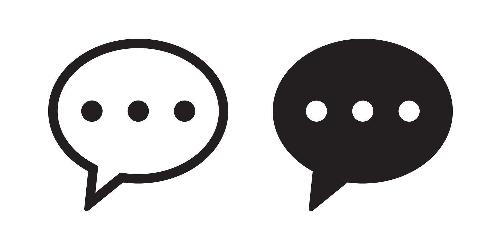 Chat icon. Talk speech bubble icons. vector