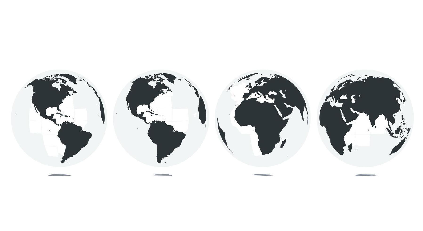 Exploring the Diverse Continents and Global Landscapes A Visual Journey Through Earth's Regions vector