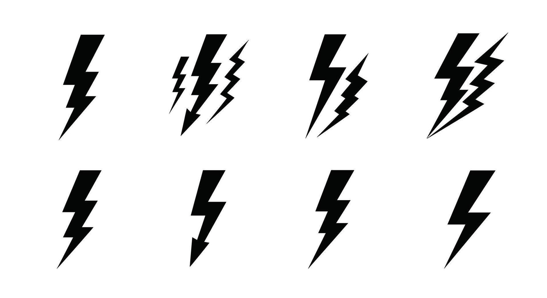 Types of Lightning Bolts A Comprehensive Visual Guide to Nature's Electrical Discharges vector
