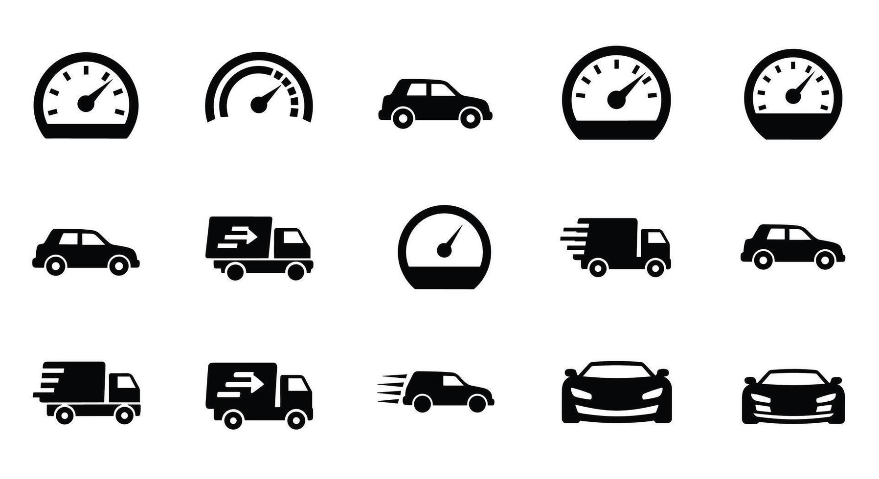 The Future of Transportation and Logistics Exploring New Car Speed and Delivery Concepts vector