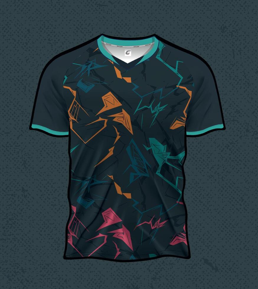 Sport kit design template for soccer cycling and gaming players vector