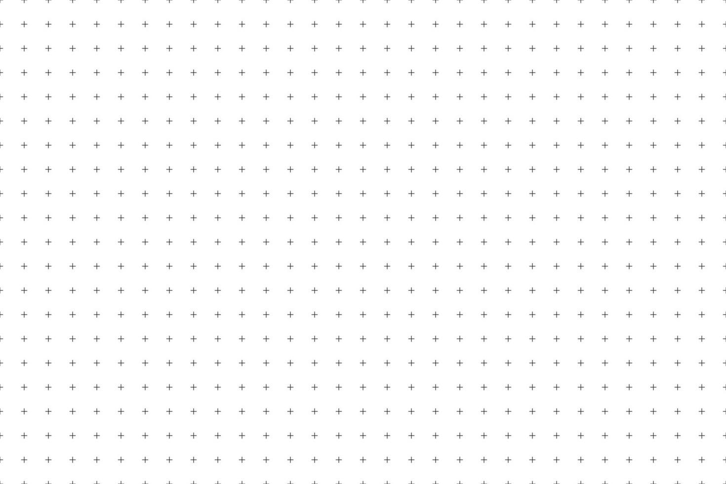 Minimalist grid background with plus sign pattern on white background. Geometric seamless plus symbols pattern. illustration vector
