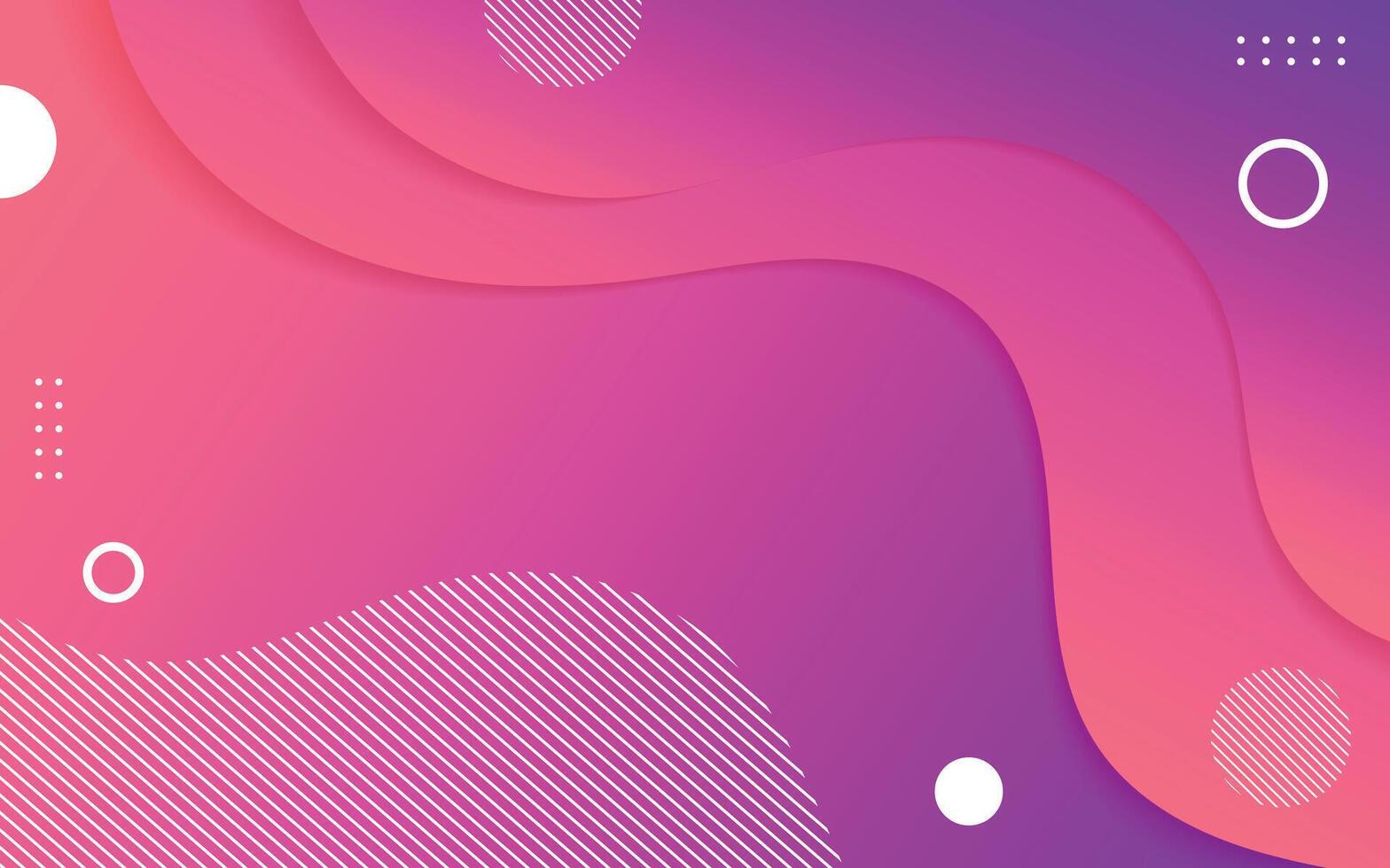 Modern Abstract Gradient Background with Fluid Shapes and Geometric Elements. Pink Purple Dynamic Design for Web and Presentation. Illustration 10 eps. vector